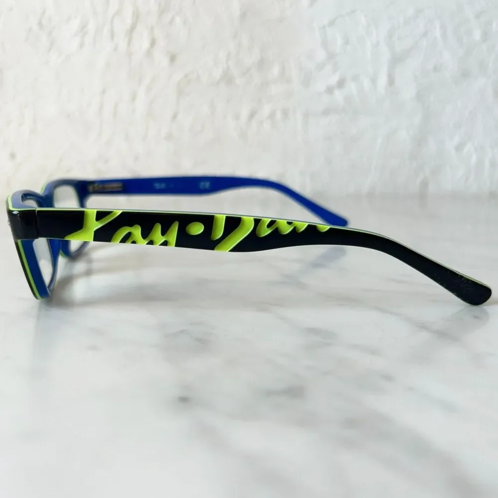 Ray-Ban Junior Kids Eyeglass Frames 1535 Lot of 2 Red/Black+Blue/Green 48-16-130
